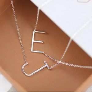 NWT Humble & Sparks sideways initial necklace R